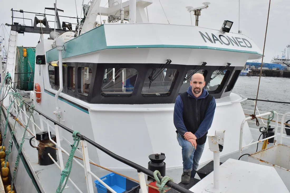 Yohann Madiot, patron du chalutier Naoned 